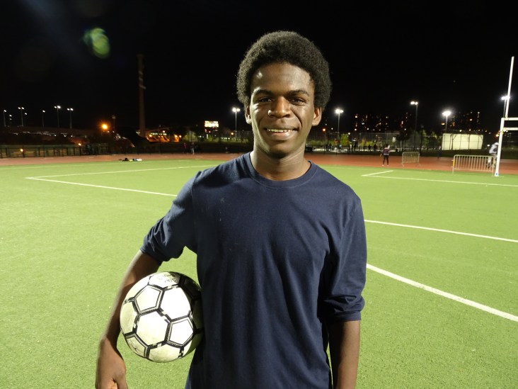 A few years after his life-changing experience crossing into the U.S. on top of a cargo train, Axel, 15, a native of Honduras in the U16 team, is hoping South Bronx United can help him fix his immigration status in the country. 